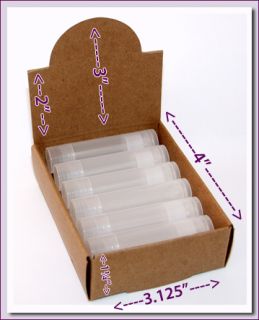 Blank Lip Balm Counter Display Boxes Craft Colored