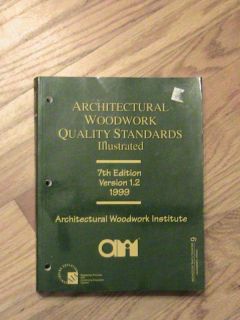 Architectural Woodwork Quality Standards Book awi 7th