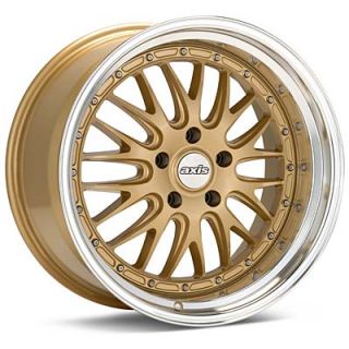 18 Axis Rev Style Gold Wheels Rims Staggered Fit Lexus SC300 sc400 