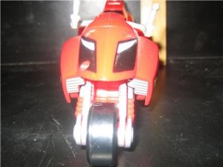   MOTORCYCLE TRANSFORMER D.I.C.E. WITH 4.5 RIDER RARE BY BANDAI, 2004