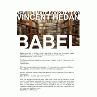 Babel Book Test 3 Books by Vincent Hedan