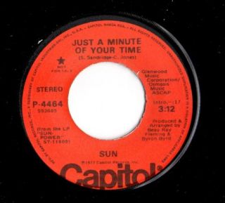 Modern Soul 45 SUN Just A Minute Of Your Time Capitol HEAR Rare