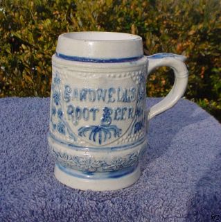 Bardwells Root Beer Stoneware Mug by Whites Utica 1900