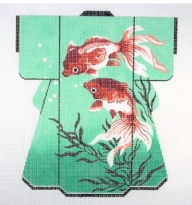 Lee Oriental Kimono Handpainted Needlepoint Canvas HP