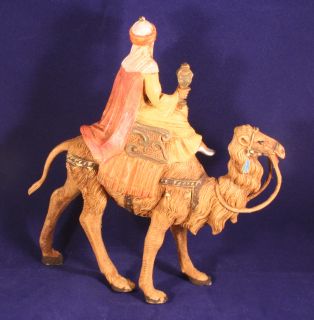   Wise Man on Camel King Balthazar Italy Nativity Figure