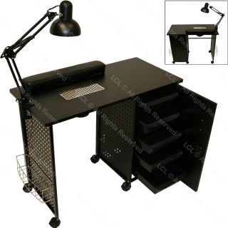   Drawer Manicure Table with Electric Downdraft Vent and FREE Tech Lamp