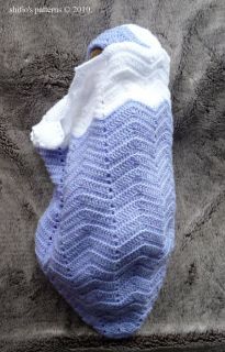 Baby Cuddle Sac Crochet Pattern Doll Cocoon Reborn 144