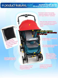 Manito Magic Shade Baby Stroller Sun Canopy for Baby Stroller and Car 