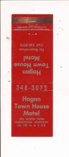 Hagan Town House Motel 523 N Third Bardstown KY MB