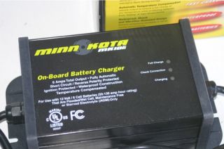 minn kota mk106 on board marine battery charger new
