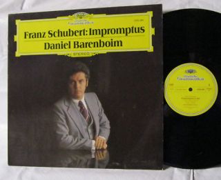 Franz Schubert Impromptus Daniel Barenboim Pianist DG 2530 986 Stereo 