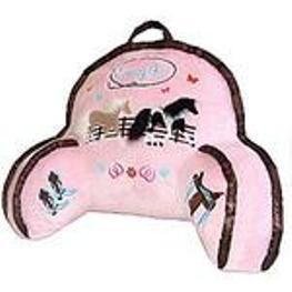Kids Cowgirl Horse Lounge Pillow Pink Back Rest Bed New