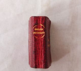C1890 BRYCE MINIATURE, SMALLEST ENGLISH DICTIONARY in WORLD, COMPLETE 