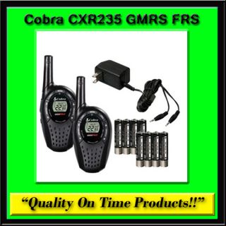 New Cobra CXR235 GMRS FRS Two Way Radios NOAA UHF VHF Mobile Walkie 