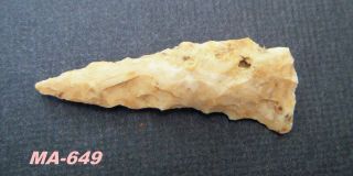 Barnstable County Massachusetts Authentic Artifact Arrowhead Knife 