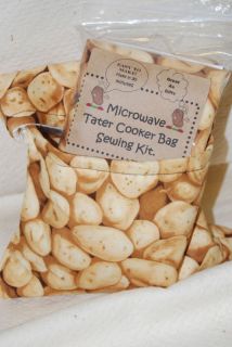 Microwave Potato Bag Warm Tater Cooker Baked Quilt Kit