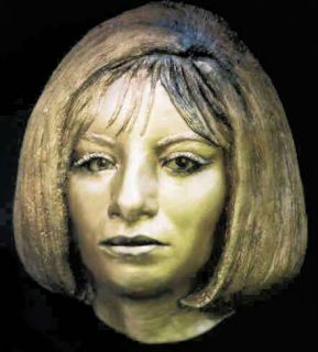 Barbra Streisand Bust from Life Mask Movie Sculpture