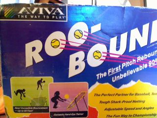 NEW Aviva Adjustable Baseball RooBound Pitchback Ball Spring Net