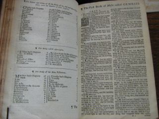 Antique Holy Bible Thomas Baskett 1st Leather 1743 KJV