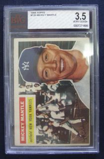 1956 Topps Mickey Mantle 135 BGS BVG 3 5