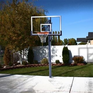 Lifetime 54 Acrylic In Ground Basketball Hoop Basket Ball Game 