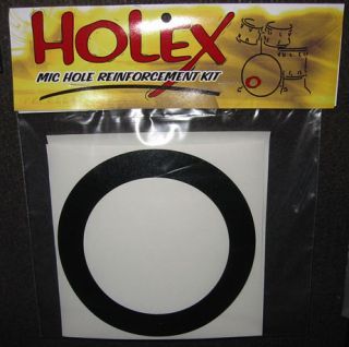 Holex 5 Bass Drum Mic Hole Protector Kit Black