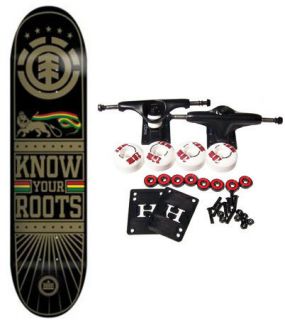 Element Skateboards Complete Skateboard Roots Rasta 8