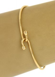 Designer Tiffany Co 14k Gold Ladies Wire Bangle Bracelet