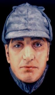Basil Rathbone as Sherlock Holmes Life Mask in Color
