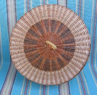 Carib Hand Woven Basket Lid Dominica African Fair Trade