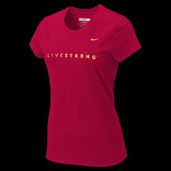  LIVESTRONG NikeSportsTee Womens Training Top