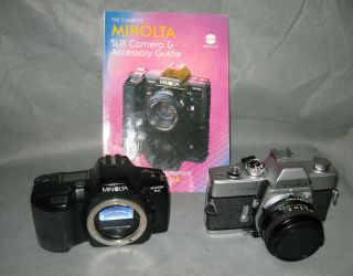 Minolta Cameras Minolta SRT 101 w Sakar 49mm Lens Minolta Maxim 3xi 