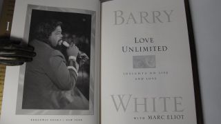 Singer Barry Whites Bio Inscribed to Nicolas Cage NC 7