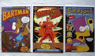 Radioactive Man 1 Bartman 1 Foil Variant Simpsons Comics and Stories 1 