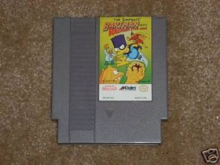Simpsons Bartman Meets Radioactive Man NES Nintendo