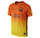 2012 13 fc barcelona replica short sleeve boys football shirt 8y 15y 