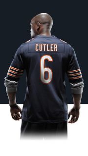 Nike Store. NFL Chicago Bears (Jay Cutler) Mens Football Home Game 