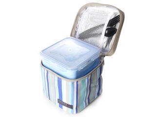 Lock & Lock Square Lunch Box 3 Piece Set with Insulated Lunch Bag