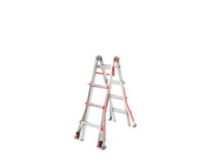 Little Giant 13 Foot Ladder with Wheels & Paper Towel Holder