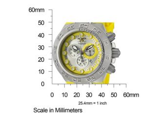 Invicta 1534 Subaqua Mens Watch   Stainless with Yellow Bezel