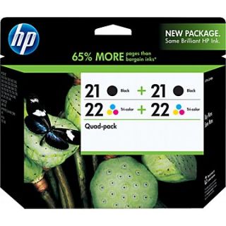 HP 21/22 Quad Pack (CD946FN) Tri Color/B