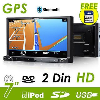 G2223U In Dash 7 LCD Double 2 Din Car Stereo GPS Nav USB DVD Player US 