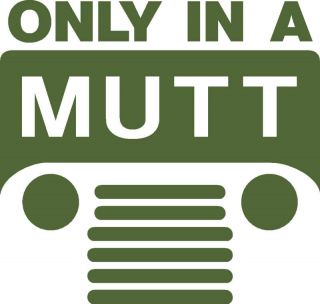 m151 mutt jeep logo decal sticker m151a2 m38 m38a1 time