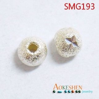 Newly listed 5pcs 4mm 2mm Hole 925 Sterling Silver Loose Spacer Bead 