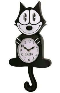 felix the cat animated wall clock moving eyes tail  31 49 0 