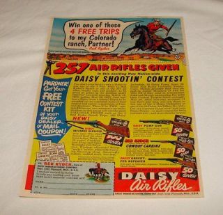 1952 daisy red ryder bb gun ad page colorado ranch