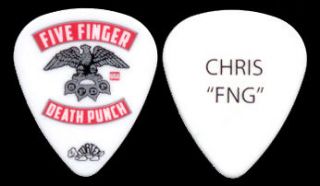 five finger death punch 2011 chris fng guitar pick time