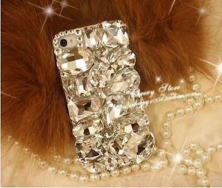 Bling handmade crystal diamond cross stylish case cover for iPhone4 4S 