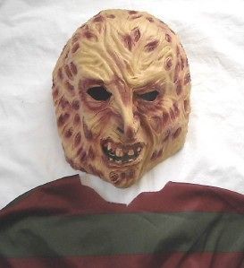 freddy krueger adult costume mask shirt nightmare elm