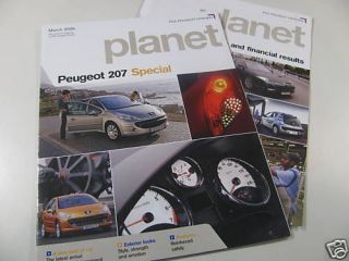 2006 peugeot planet 207 special brochure from canada time left